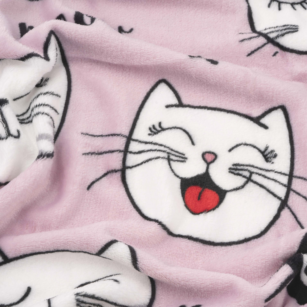 Плед Ardesto Flannel 100% поліестер, котики 160х200 см (ART0132PB) - зображення 4