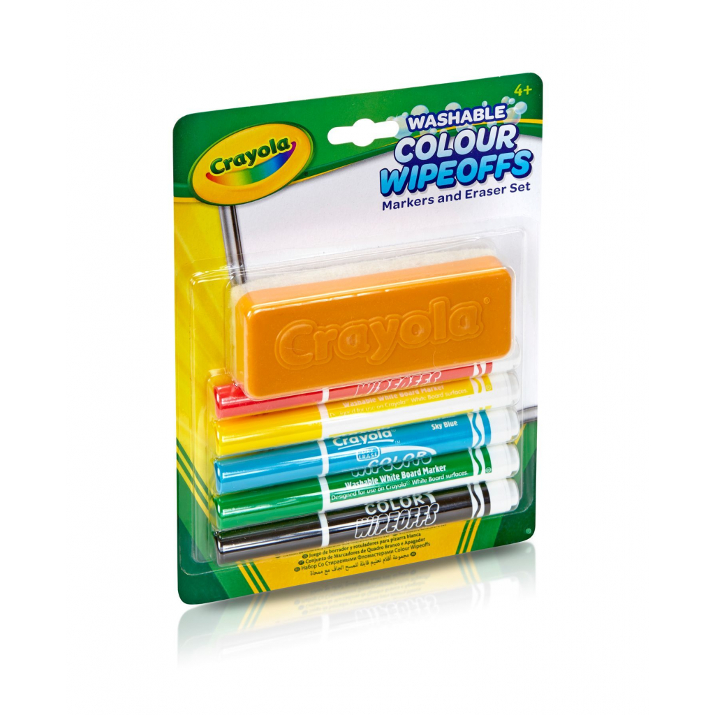 Фломастери Crayola Набір Washable для сухого стирання з щіткою 5 шт (256417.012) - зображення 5