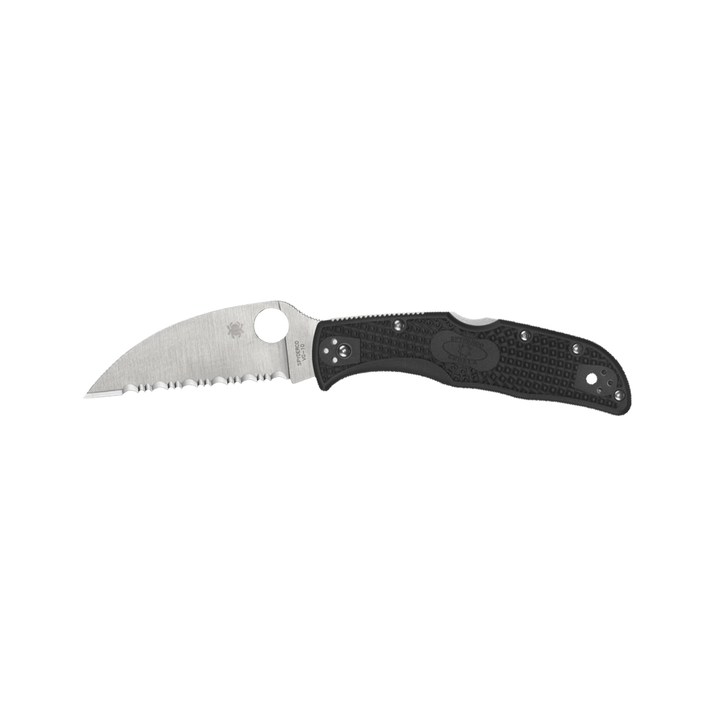 Ніж Spyderco Endela Wharncliffe Serrator Black (C243FSWCBK) - зображення 1