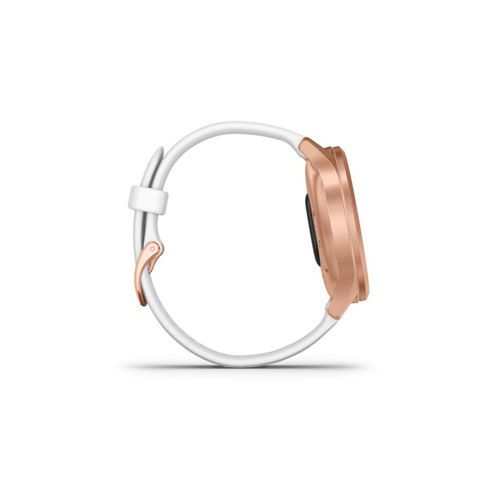 Смарт-годинник Garmin vivomove Style, S/E EU, Rose Gold, White, Silicone (010-02240-20) - зображення 4