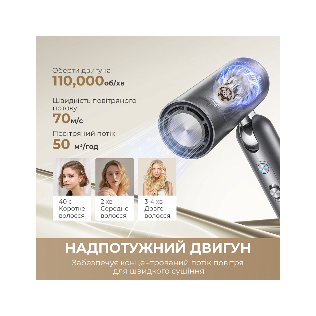 Стайлер Dreame Pocket Pro 3in1 Titanium (AHD51PRO_T) - зображення 3