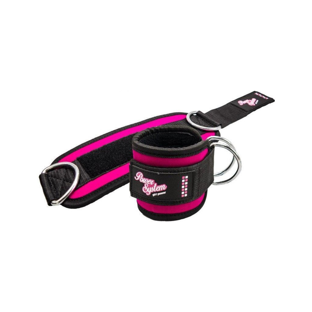 Манжета для тяги Power System Ankle Strap Gym Babe PS-3450 Pink (PS_3450_Pink) - зображення 1