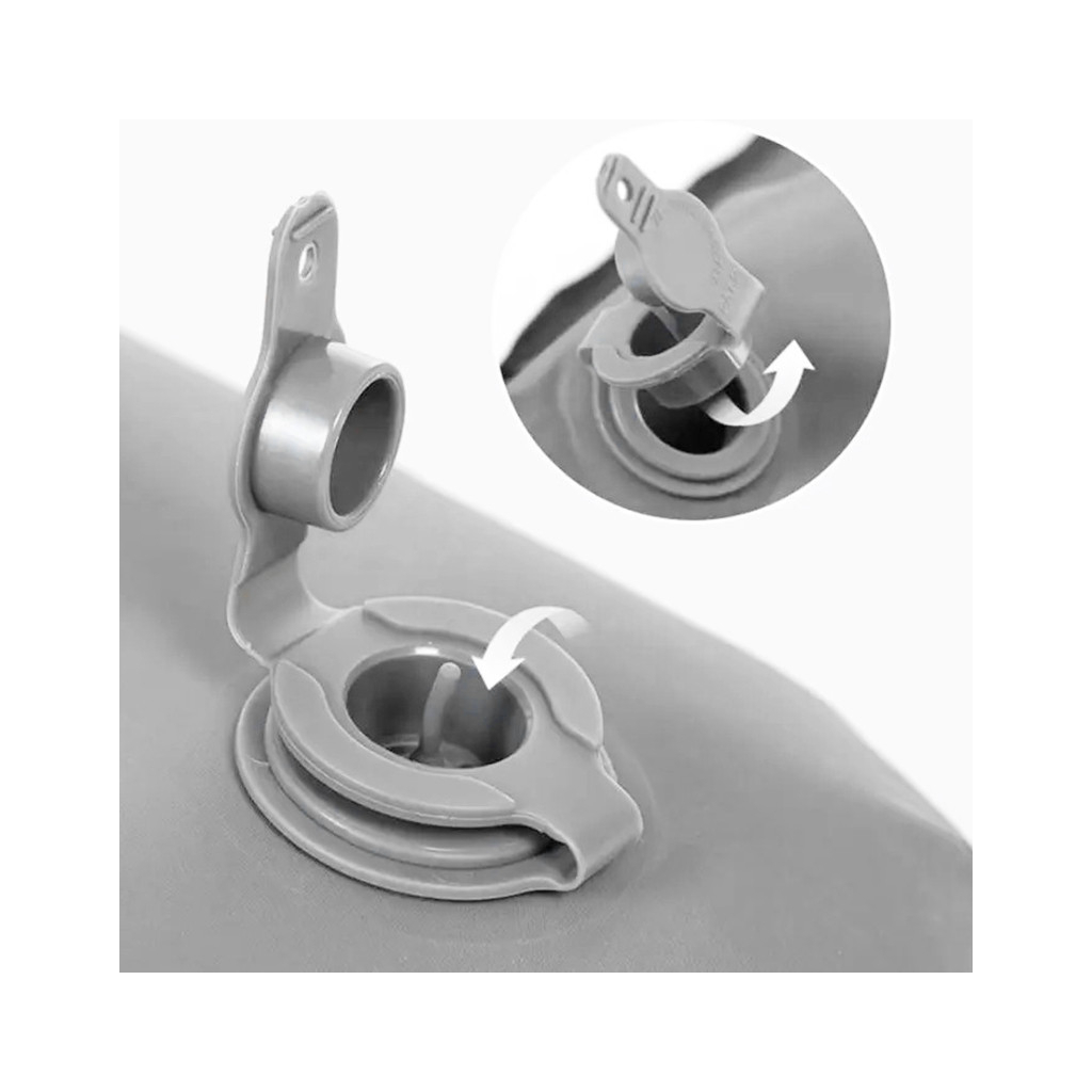 Матрац надувний Naturehike NH19QD010 200 х 140 см Grey (6927595773963) - зображення 4