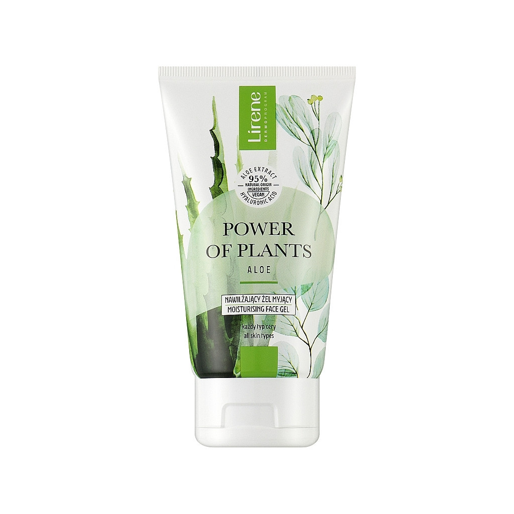 Гель для вмивання Lirene Power Of Plants Aloe Moisturizing Washing Gel Зволожувальний 150 мл (5900717077294) - зображення 1