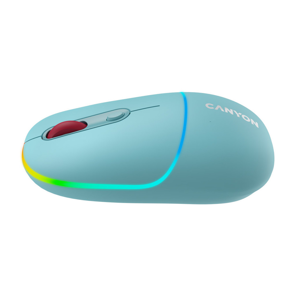 Мишка Canyon MW-22 Dual Band RGB Wireless Dark Cyan (CNS-CMSW22DC) - зображення 3