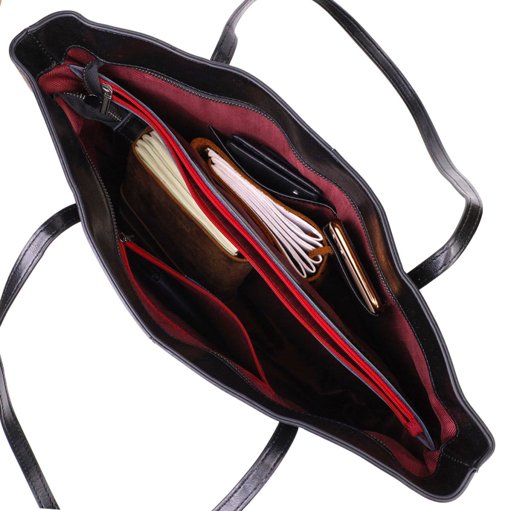 Сумка Vintage З натуральної шкіри Чорна (22095) - зображення 7