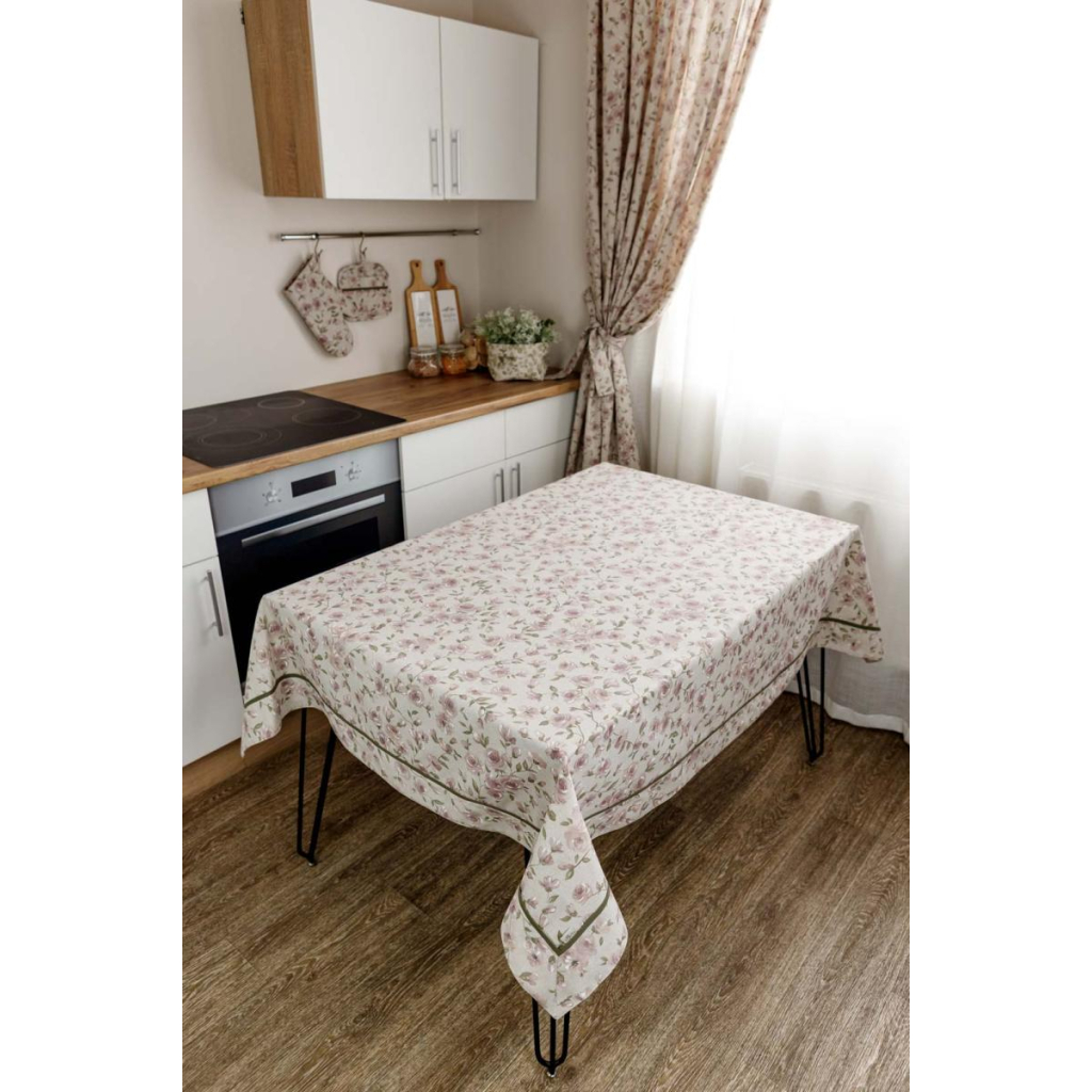 Скатертина Прованс Тереза Квіточки з кантом 300х133 (034500) - зображення 2