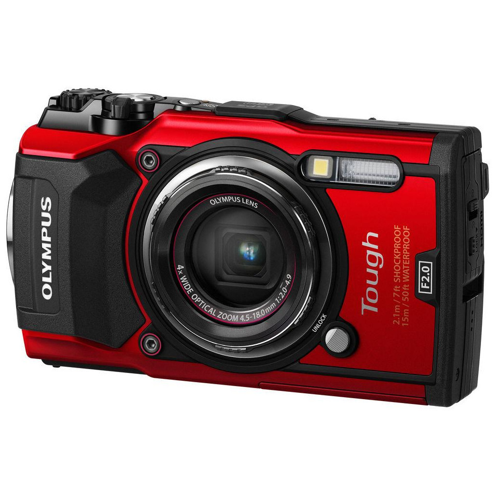 Цифровий фотоапарат Olympus TG-5 Red (Waterproof - 15m; GPS; 4K; Wi-Fi) + case (V104190RE010) - зображення 12