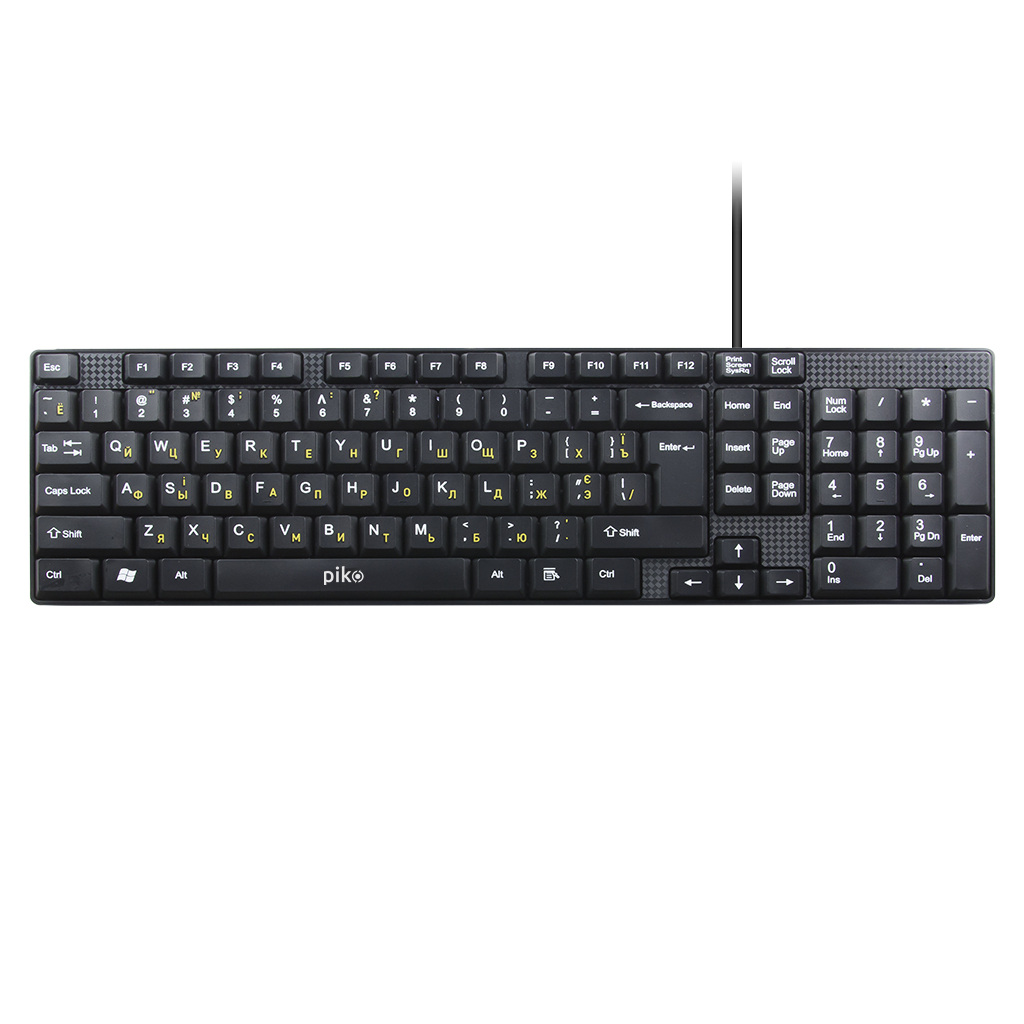 Клавіатура Piko KB-005 USB Black (1283126472459) - изображение 1