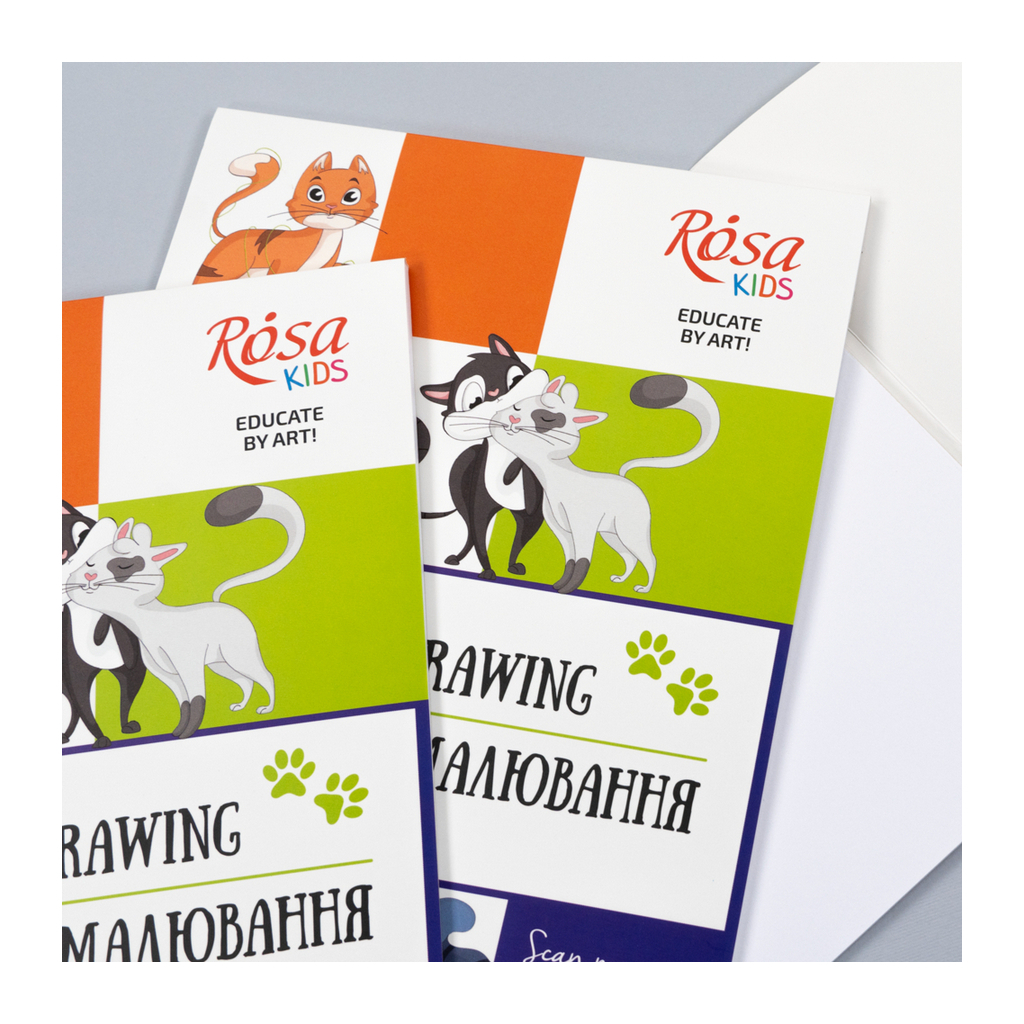 Альбом для малювання Rosa Kids склейка Cats А4 20 аркушів (4823098543046) - изображение 3