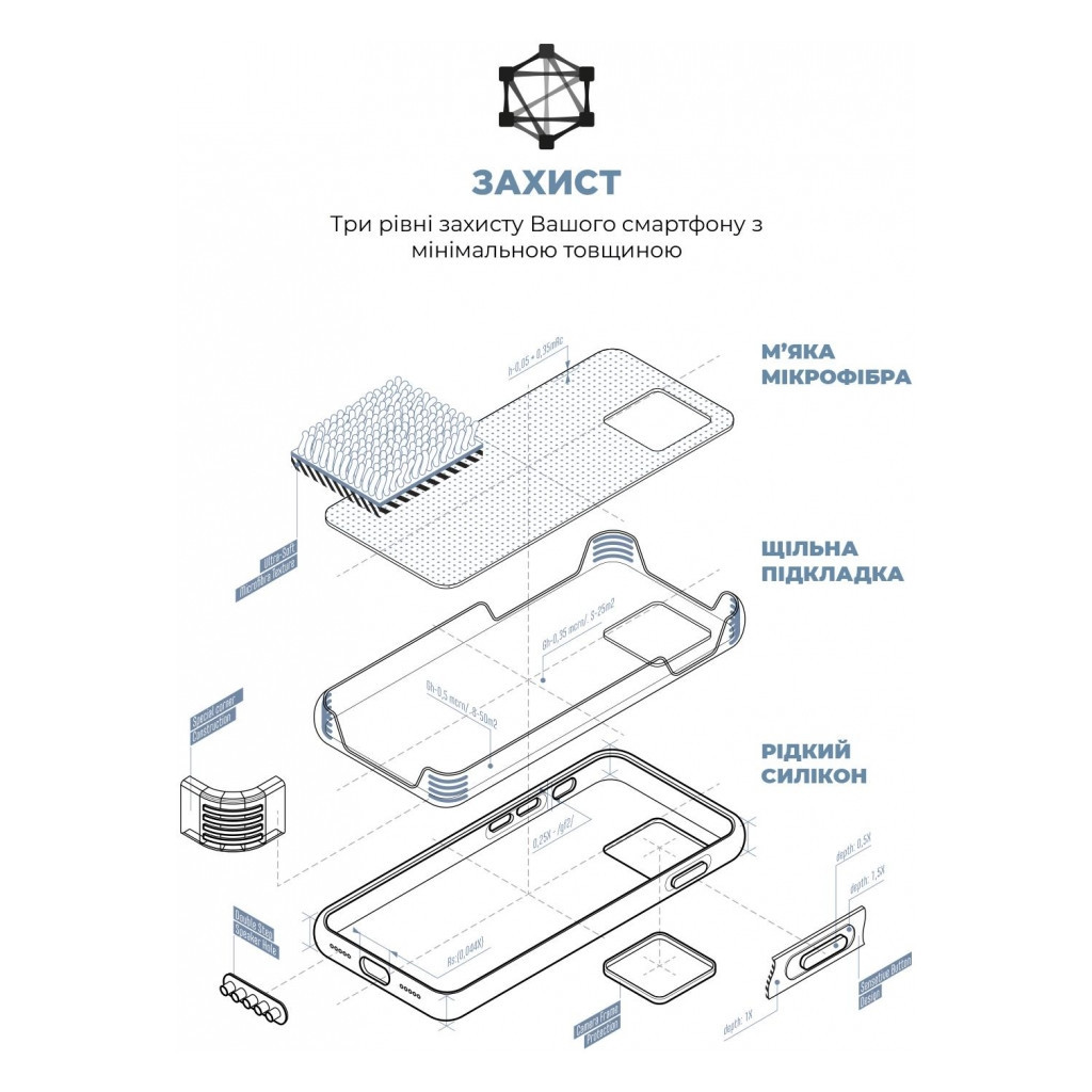 Чохол до мобільного телефона Armorstandart ICON2 MagSafe Apple iPhone 15 Pro Winter Blue (ARM72758) - зображення 6