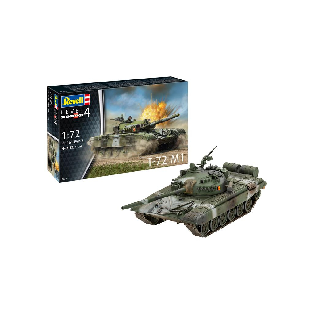 Збірна модель Revell Танк Т-72 М1 рівень 4 масштаб 1:72 (RVL-03357) - зображення 1