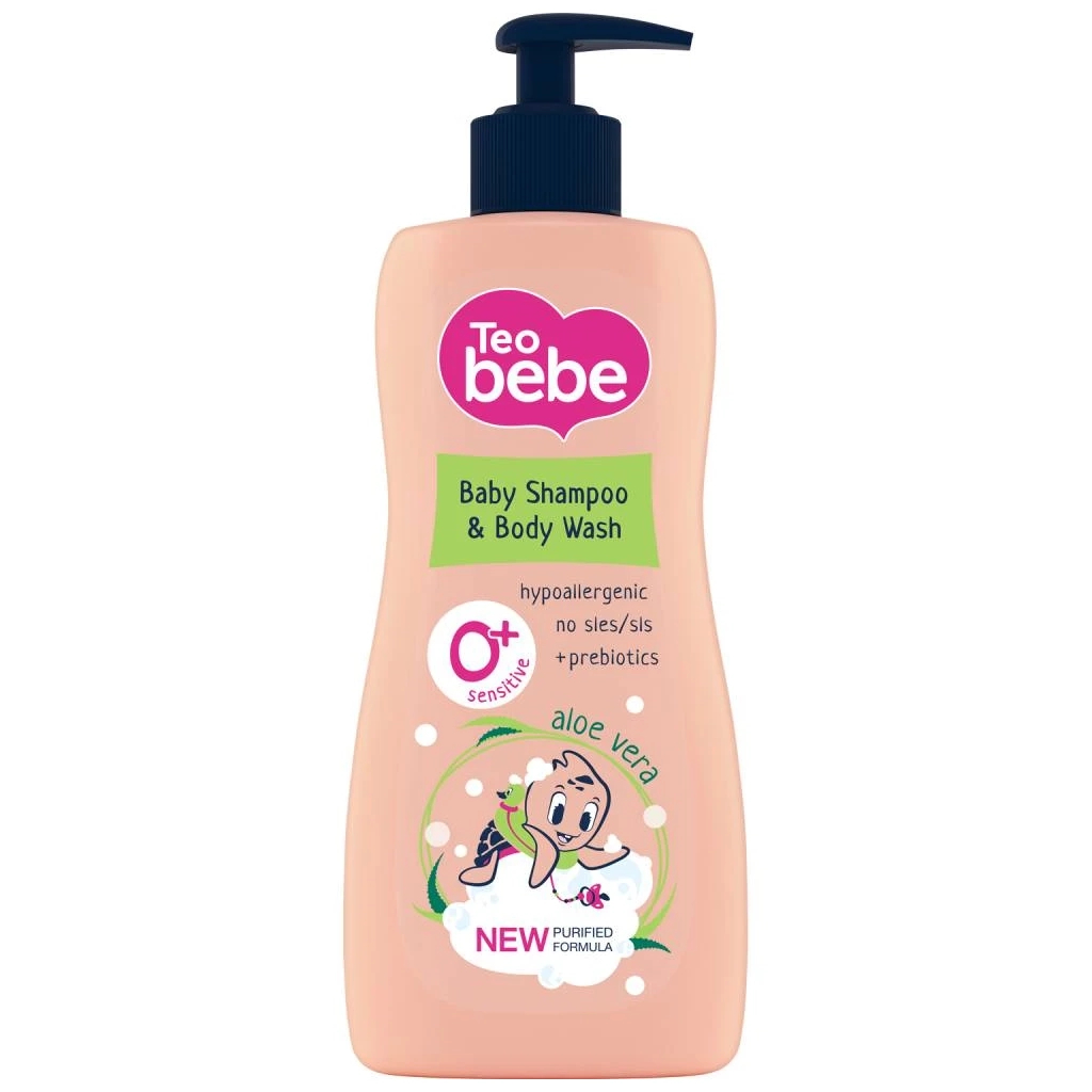 Дитячий шампунь Teo bebe Алое 2 в 1 Для волосся та тіла 400 мл (3800024045325) - зображення 2