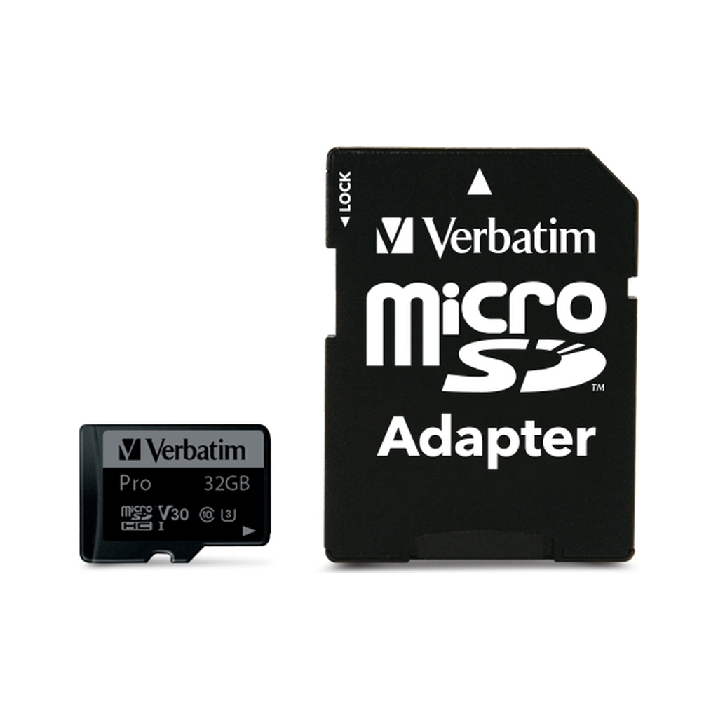 Карта пам'яті Verbatim 32GB microSDXC class 10 UHS-III PRO (47041) - зображення 1