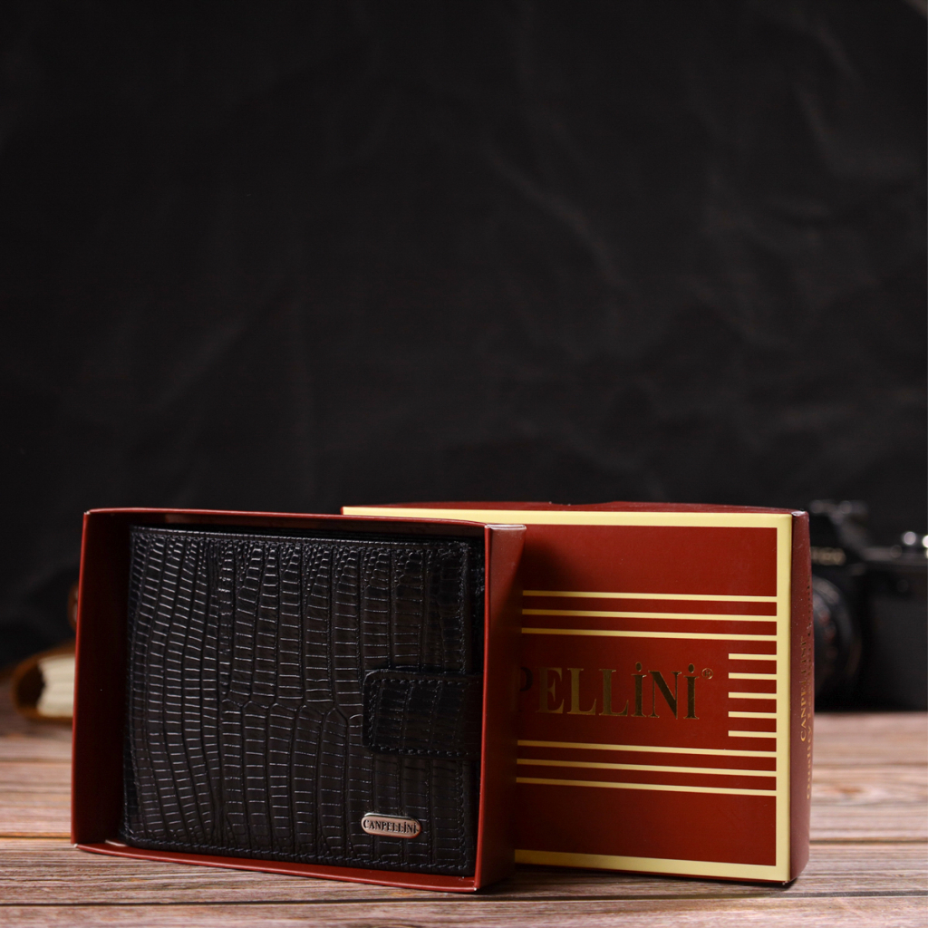 Гаманець Canpellini З натуральної шкіри Чорний (21771) - зображення 10