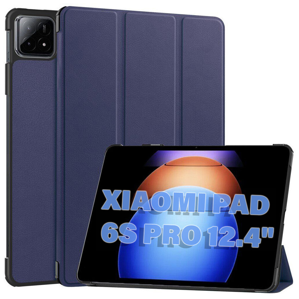 Чохол до планшета BeCover Smart Case Xiaomi Pad 6S Pro 12.4" Deep Blue (711084) - зображення 2