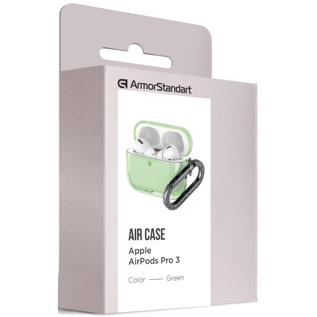 Чохол для навушників Armorstandart Air для Apple Airpods Pro 3 Green (ARM88305) (ARM88305) - зображення 3