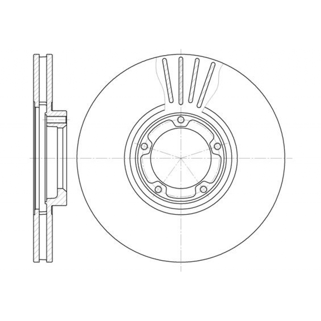 Гальмівний диск REMSA 6519.10 - зображення 1