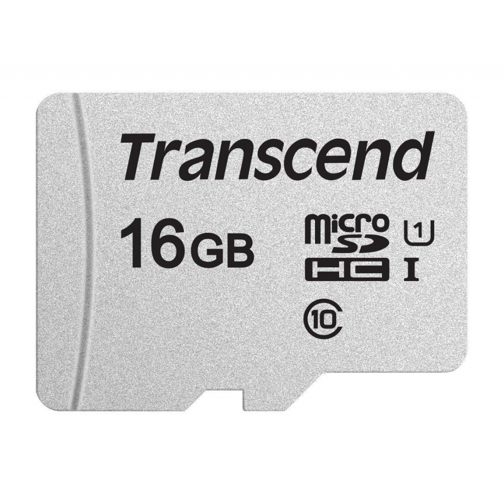 Карта пам'яті Transcend 16GB microSDHC class 10 UHS-I U1 (TS16GUSD300S) - зображення 1
