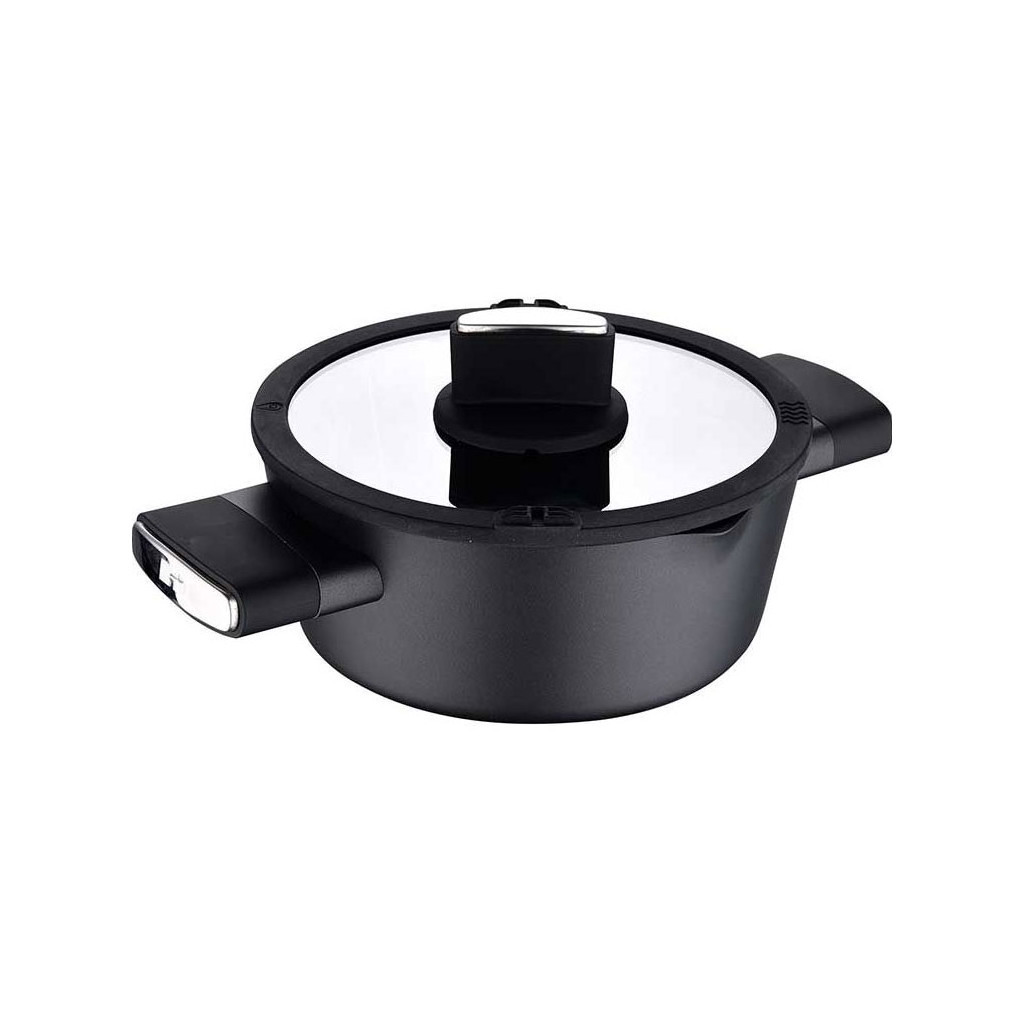 Каструля Bergner Ion Plus з кришкою 3.5 л (BG-35911-BK) - зображення 2