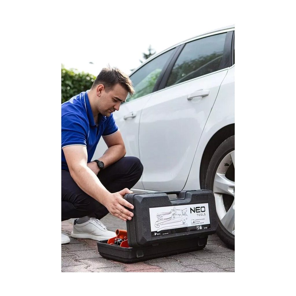 Домкрат Neo Tools гідравлічний, підкатний, 2.5т, 85-385мм (11-733) - зображення 3