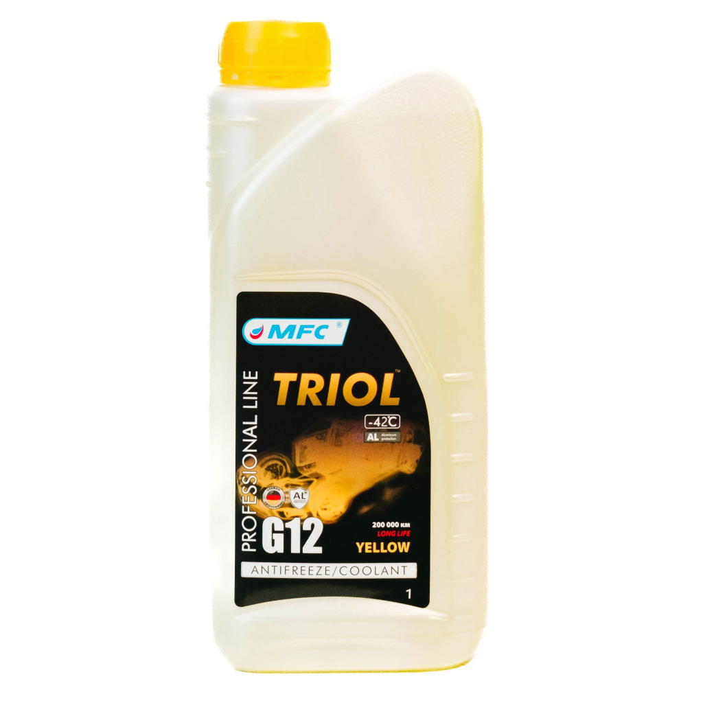 Антифриз МФК TRIOL Professional G12 Yellow(-42С) 1кг - зображення 1