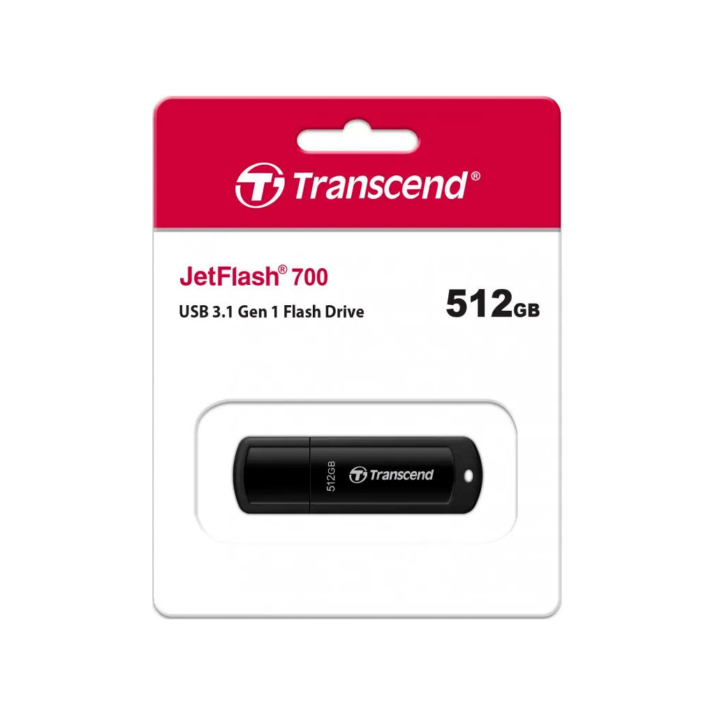 USB флеш накопичувач Transcend 512GB JetFlash 700 USB 3.1 (TS512GJF700) - зображення 4
