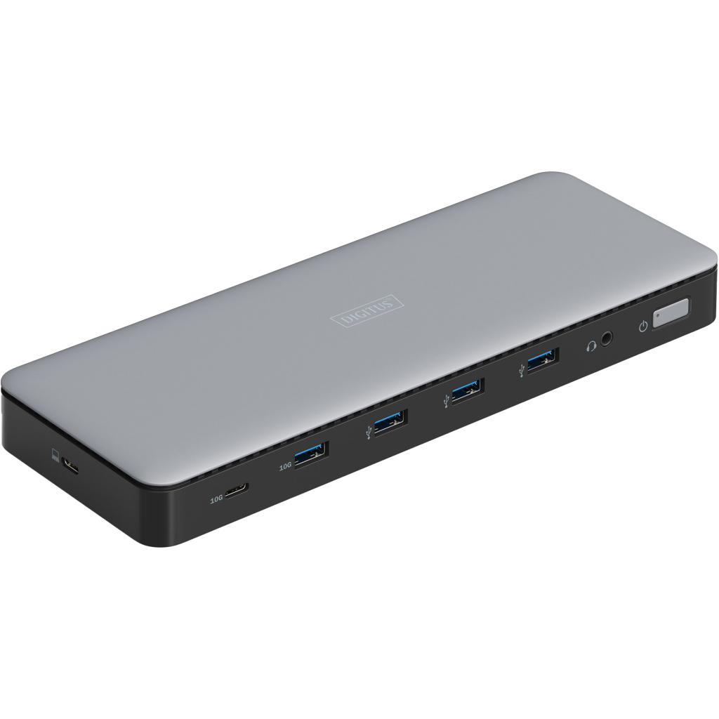 Порт-реплікатор Digitus USB-C > 3xHDMI/2xDP/4xUSB-A/USB-C/RJ54/DC/Audio (DA-70918) - изображение 1