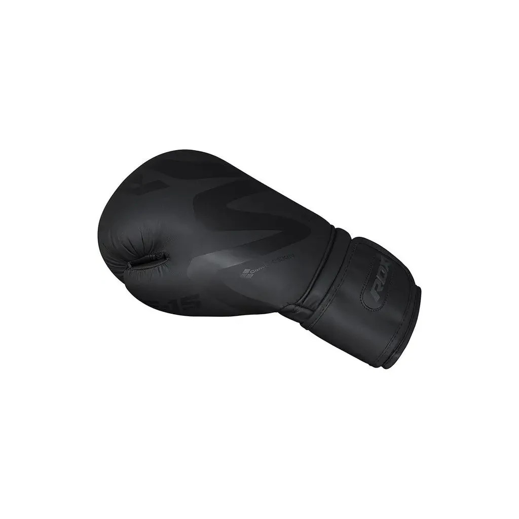 Боксерські рукавички RDX F15 Noir Matte Black 16 унцій (BGR-F15MB-16oz) - зображення 4