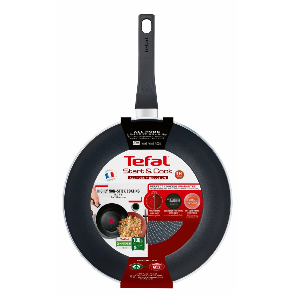 Сковорода Tefal Start&Cook ВОК 28см чорна (C2721953) - зображення 4