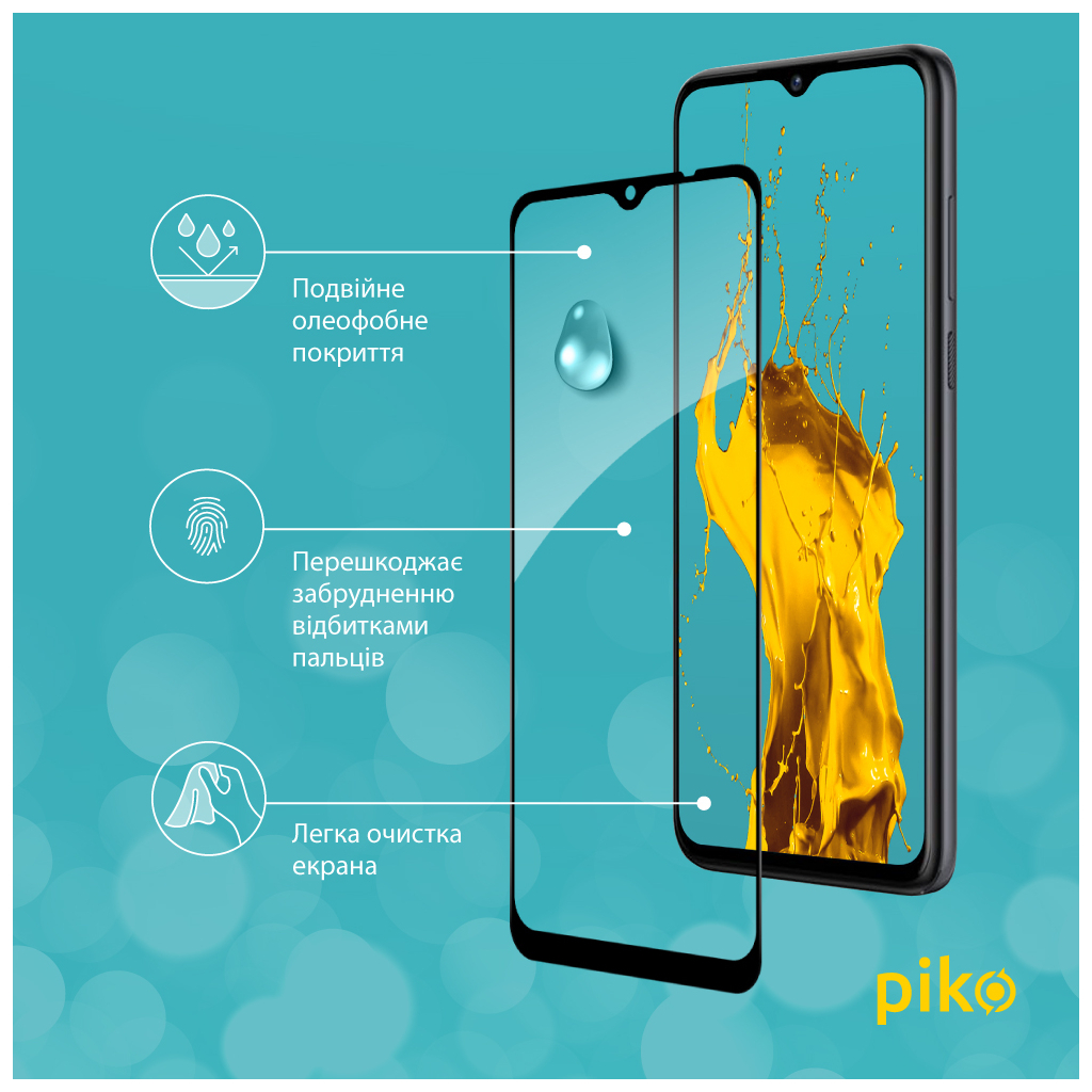 Скло захисне Piko Full Glue ZTE Blade A53 Black (1283126583315) - зображення 4