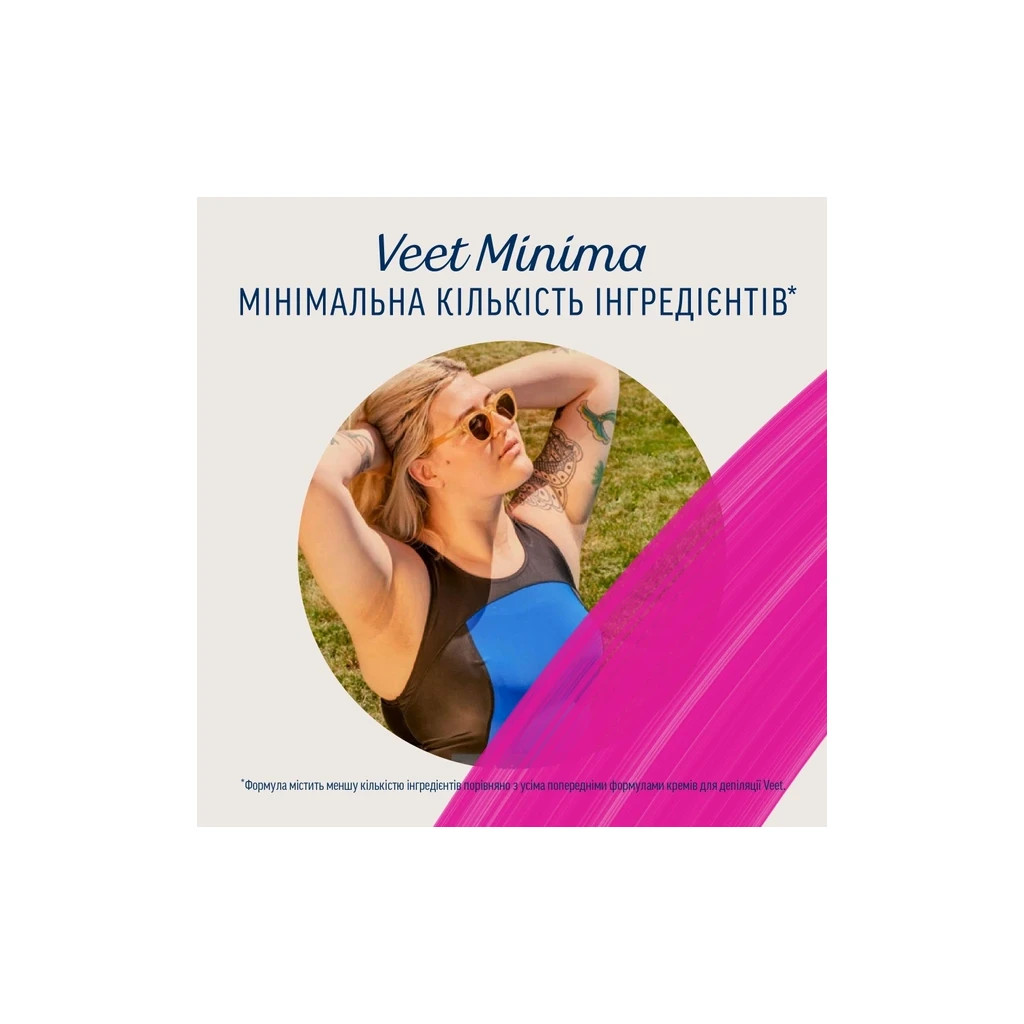 Крем для депіляції Veet Minima для чутливої шкіри з Алое вера 400 мл (3059944021197) - изображение 3