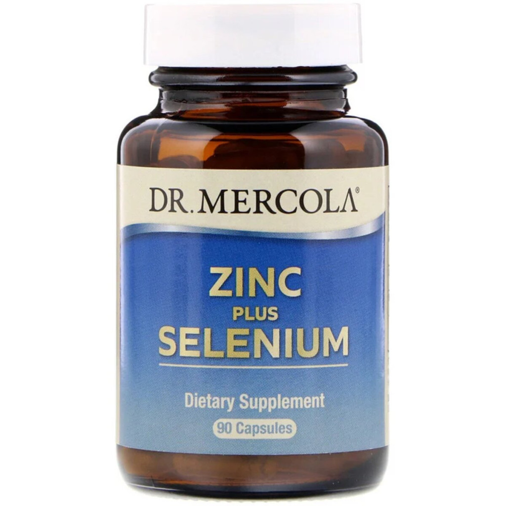 Мінерали Dr. Mercola Цинк і Селен, Zinc plus Selenium, 90 капсул (MCL-03152) - зображення 1