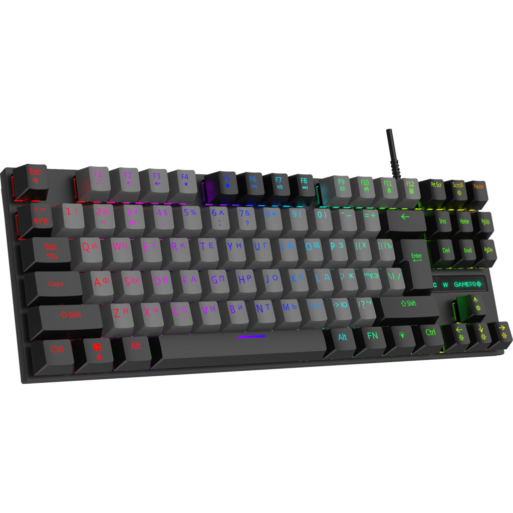 Клавіатура GamePro MK100B Blue Switch LED USB Black (MK100B) - зображення 2