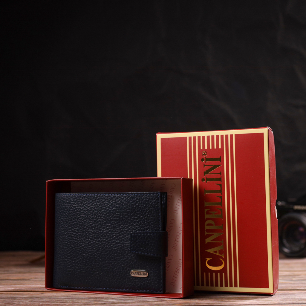 Гаманець Canpellini З натуральної шкіри Синій (21884) - зображення 10