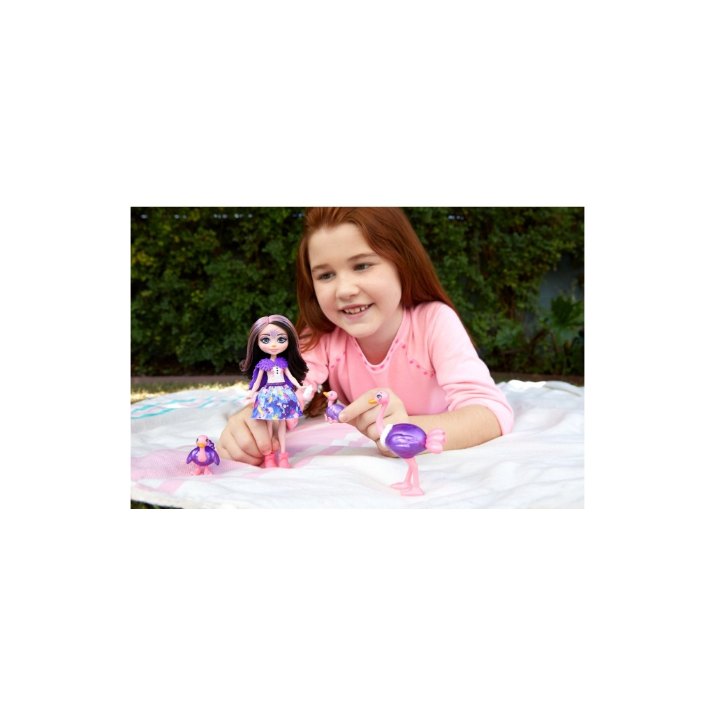 Лялька Enchantimals набір Родина Страуса Офелії (GTM32) - зображення 7