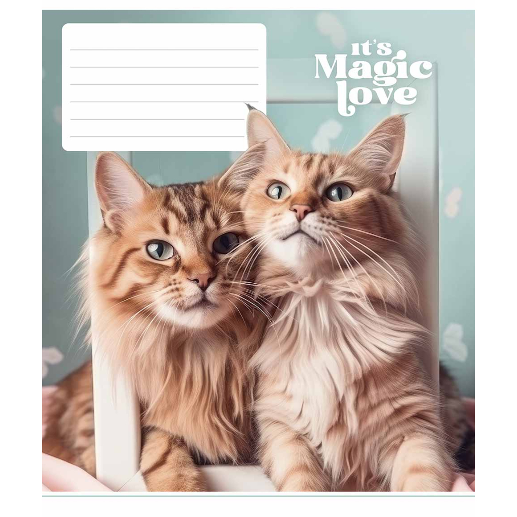 Зошит Школярик It's a magic love 12 аркушів лінія (012-3300L) - зображення 3