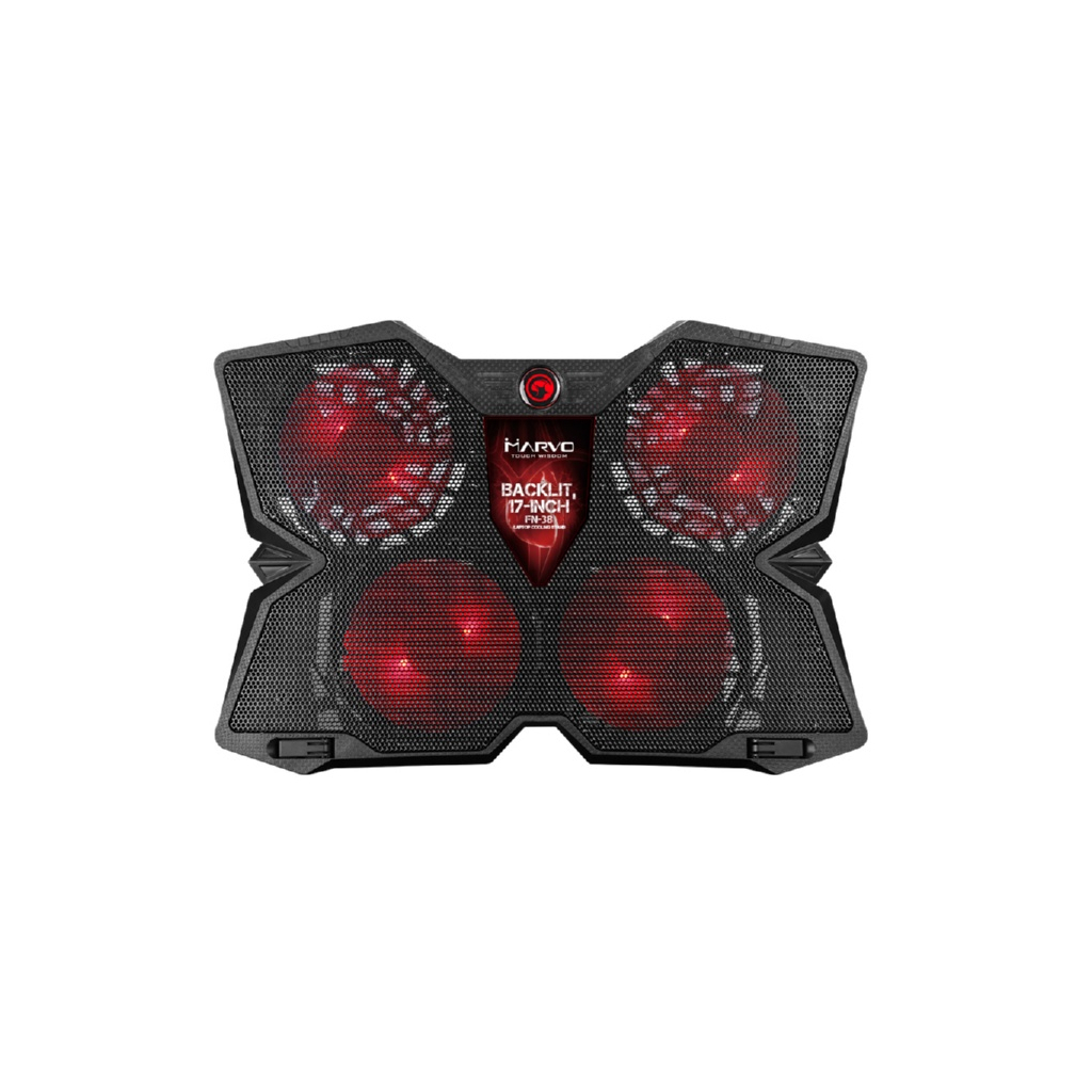 Підставка до ноутбука Marvo FN-38 17" Red-LED (10210026) - зображення 1