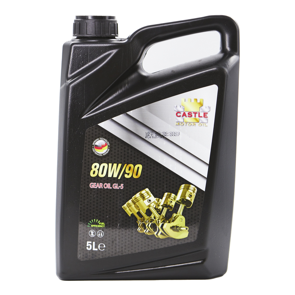 Трансмісійна олива CASTLE MOTOR OILS 80W90 API GL-5 5л (80W/905gl5) - изображение 1