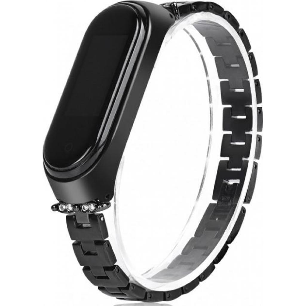 Ремінець до фітнес браслета XoKo Metel для Xiaomi Mi Band 3/4 Black (XK-XM-NJ-Black) - зображення 1