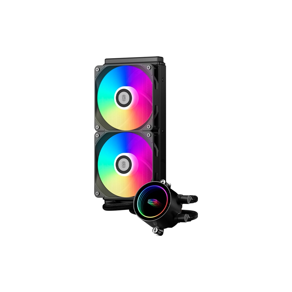 Система рідинного охолодження PcCooler DA240 ARGB BK - зображення 1