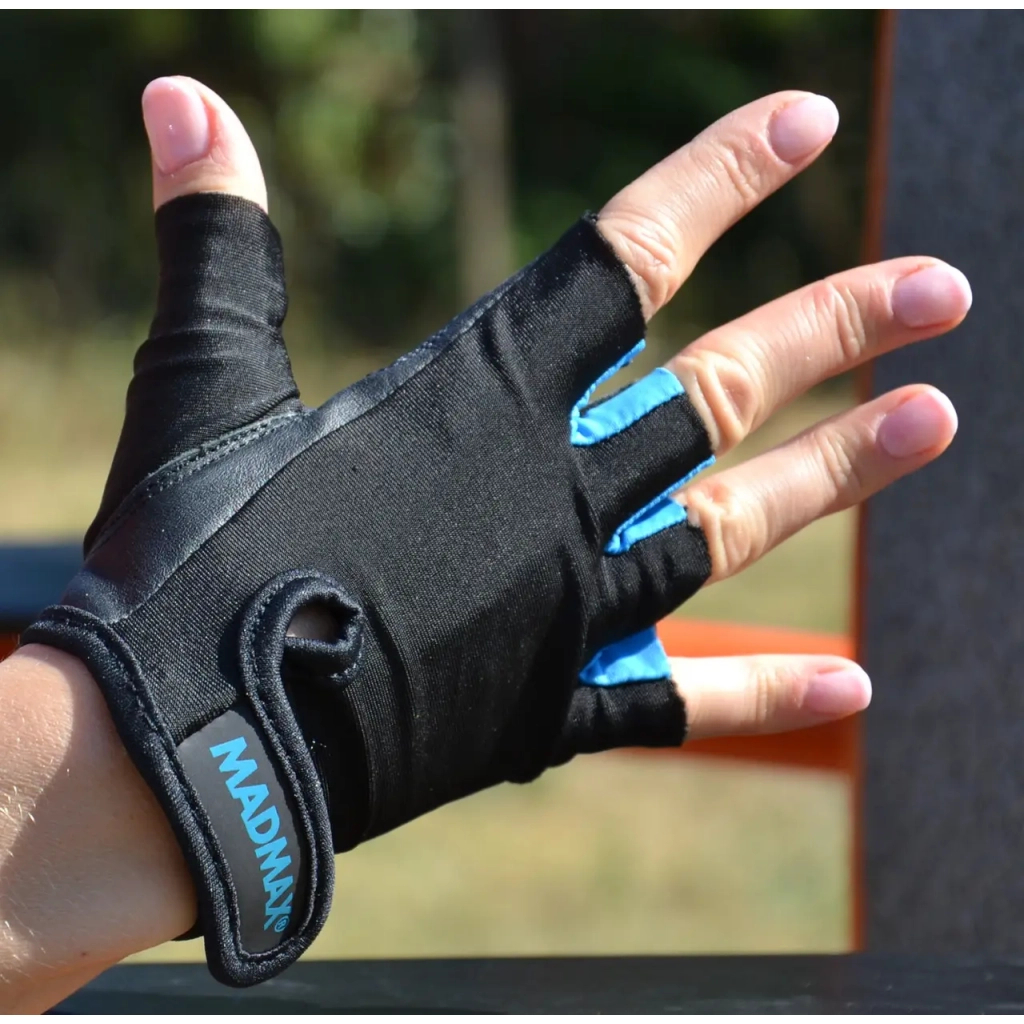 Рукавички для фітнесу MadMax MFG-251 Rainbow Turquoise L (MFG-251-TRQ_L) - зображення 10