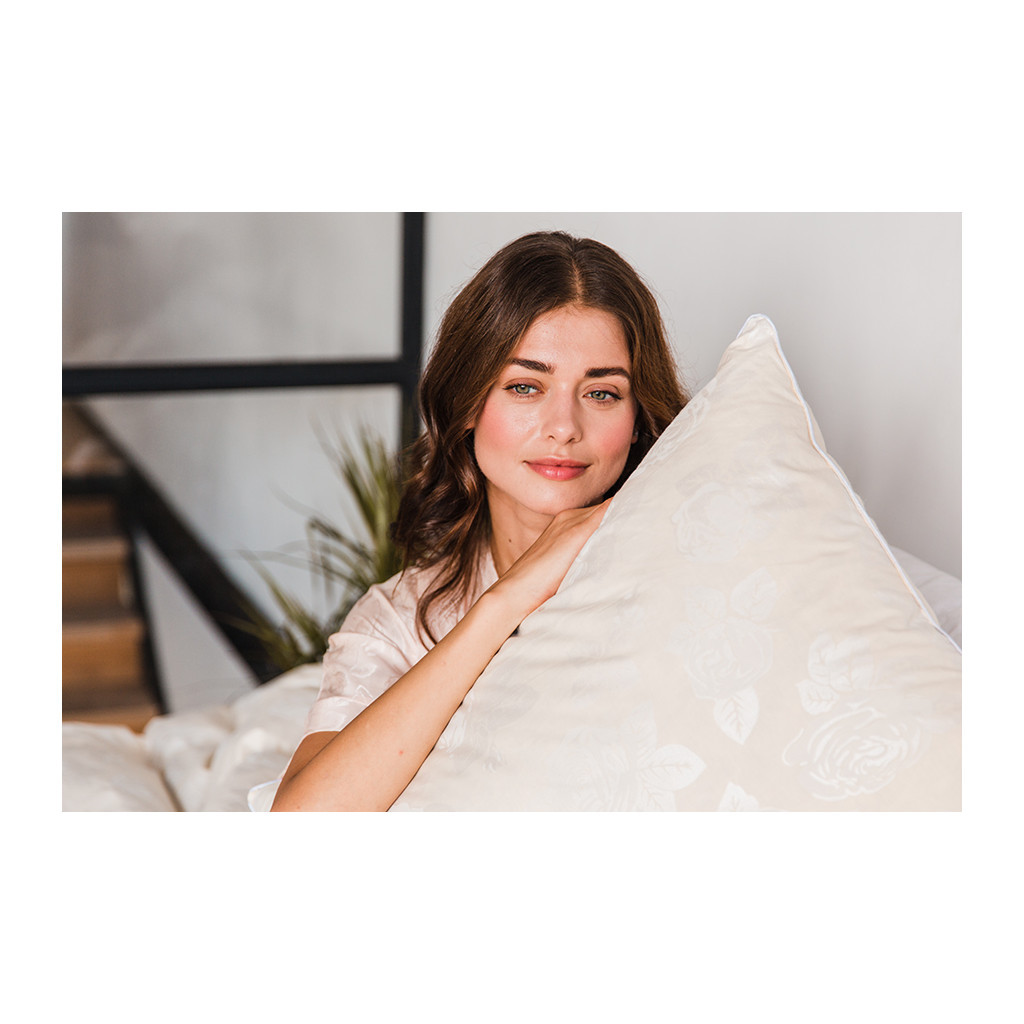 Подушка MirSon пухова Екстра 113 середня 70x70 см (2200000005236) - зображення 4