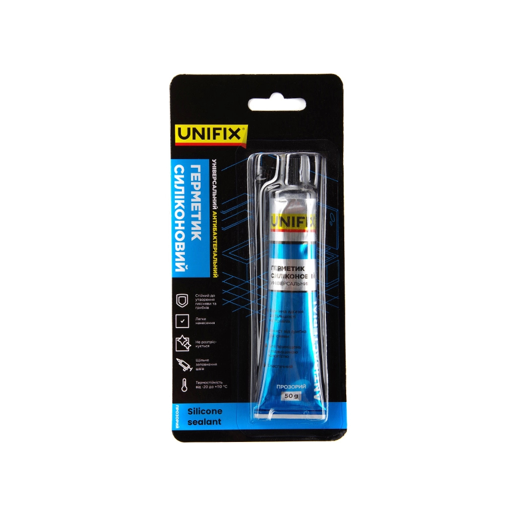 Герметик автомобільний Unifix універсальний (прозорий) тюбик 50 мл - зображення 1
