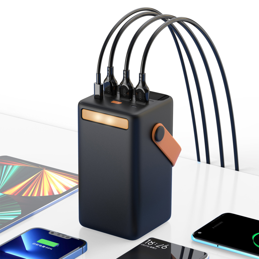 Батарея універсальна XO 50000mAh, PD/20W, QC3.0/22.5W, flashlight, Input(Type-C,MicroUSB), Output(3*USB,Type-C) (XO-PR168 / 29187) - зображення 3