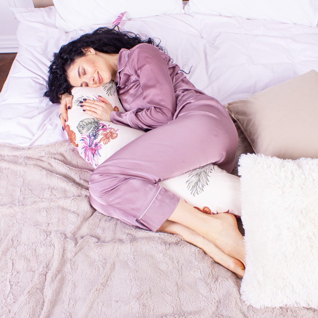 Подушка MirSon для вагітних та годування №8315 Print Line 20-0001 Bella Бязь 30х170х20 см (2200006200406) - зображення 5