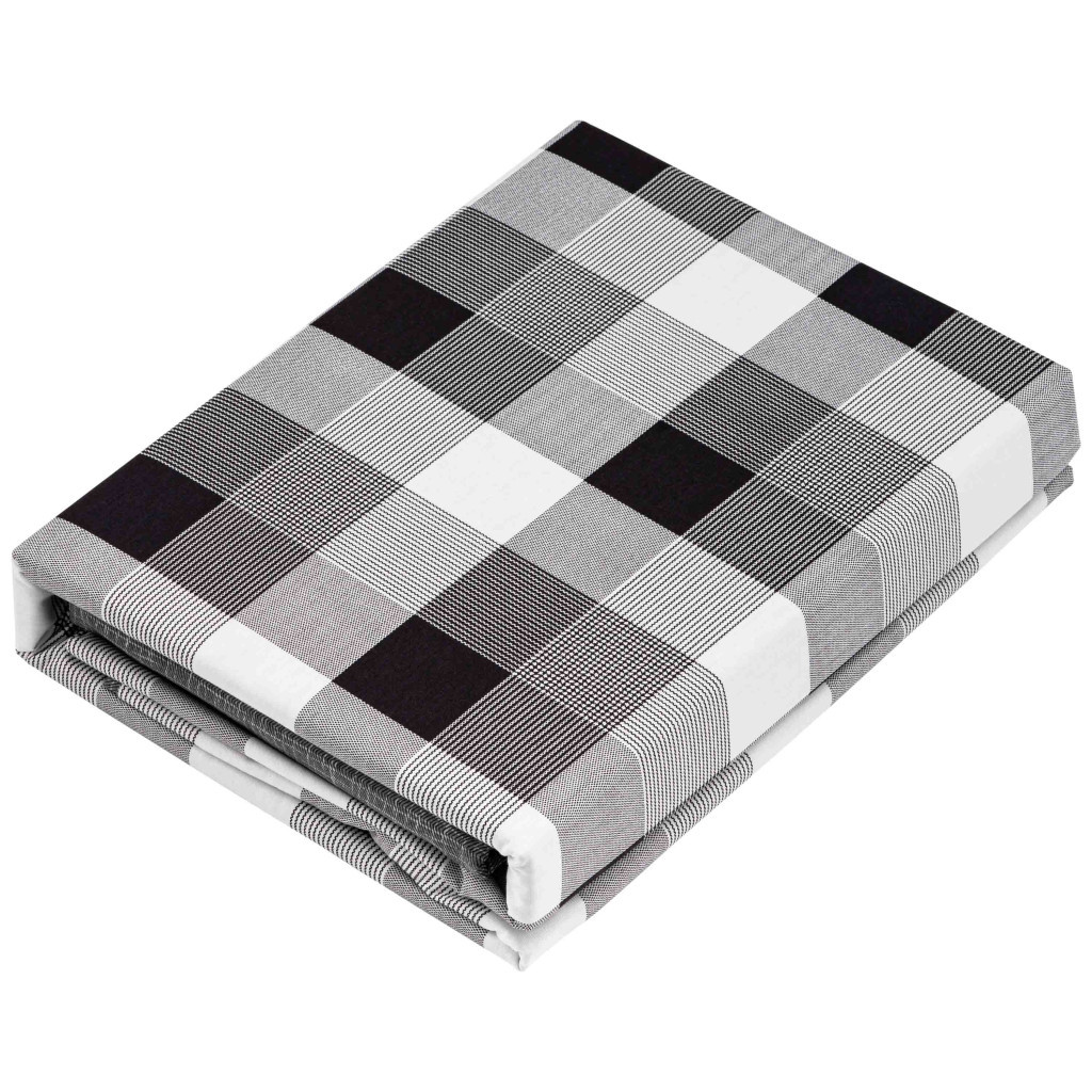 Постільна білизна Ardesto Gloria сатин квадрати сірий євро 200х220 (ART2022SR) - зображення 2