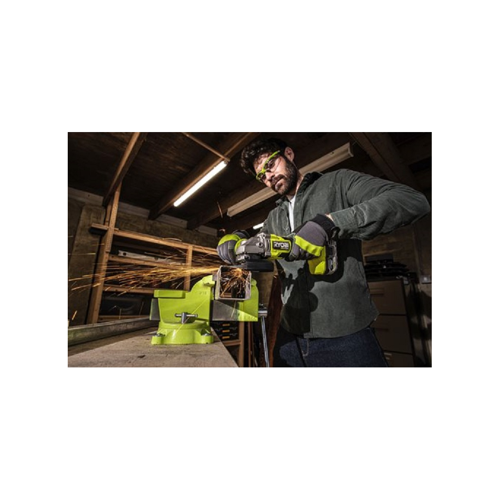 Шліфувальна машина Ryobi RAG18X-0, 18В ONE+ НР, безщіткова, 125мм (без АКБ та ЗП) (5133005011) - зображення 8