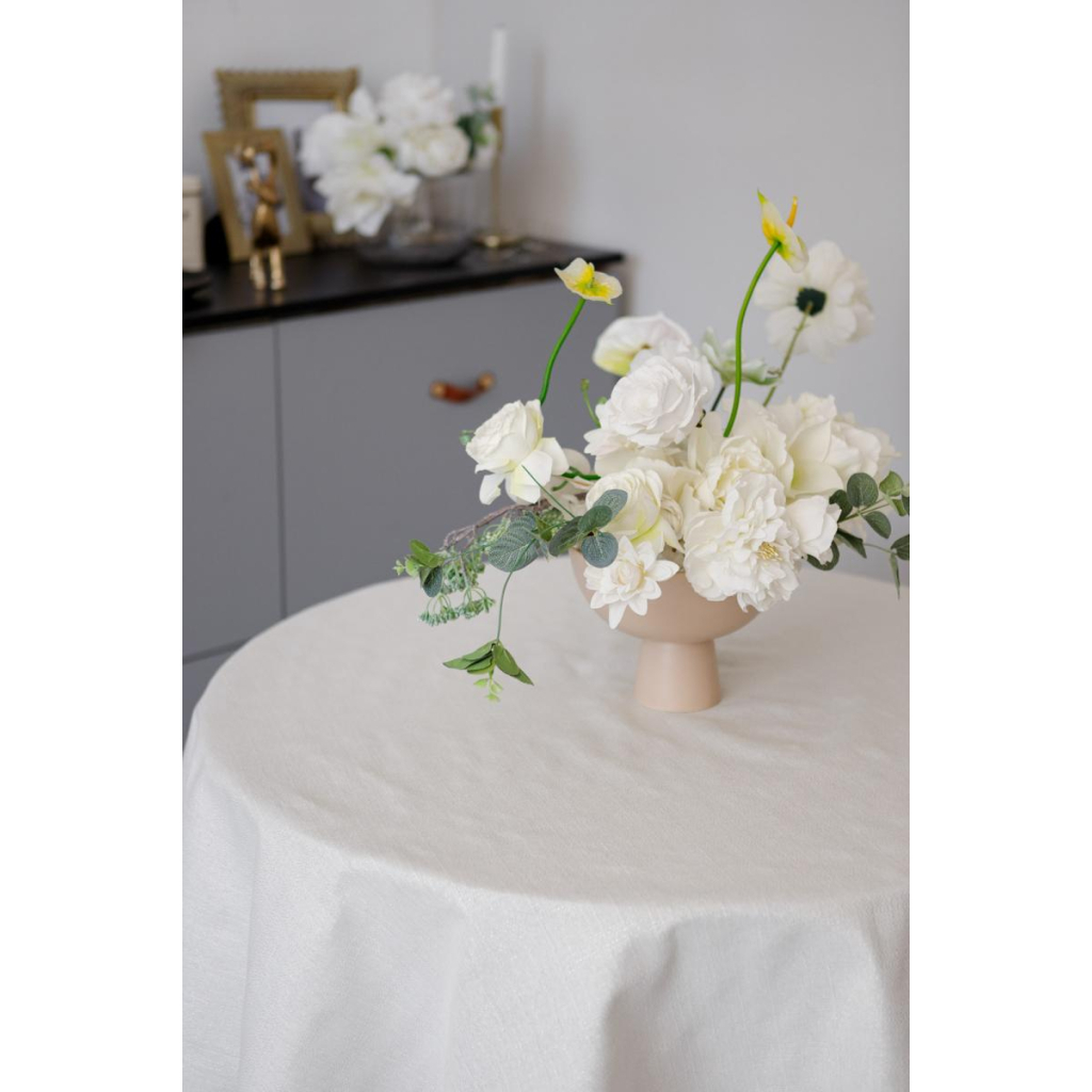 Скатертина Прованс святкова кругла Перлина White Dх180 (037608) - изображение 7