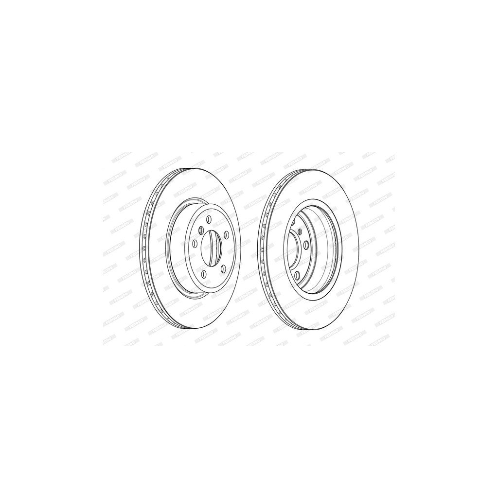 Гальмівний диск FERODO DDF2039C - зображення 1